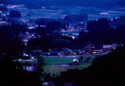 金山町の夕暮れ